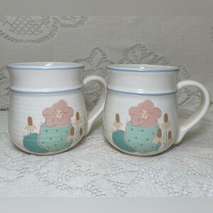 Vintage1989 Hallmark Camarillo Treasure Craft Mugs Set of 2 Cactus Southwest USA